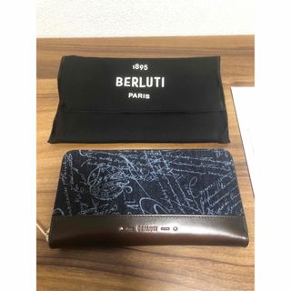 ベルルッティ(Berluti)の希少・限定品 ベルルッティ BERLUTI 長財布 デニム カリグラフィ(長財布)