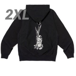 WY25CS002素材HOODIE #2 wasted youth フーディ グレー XL