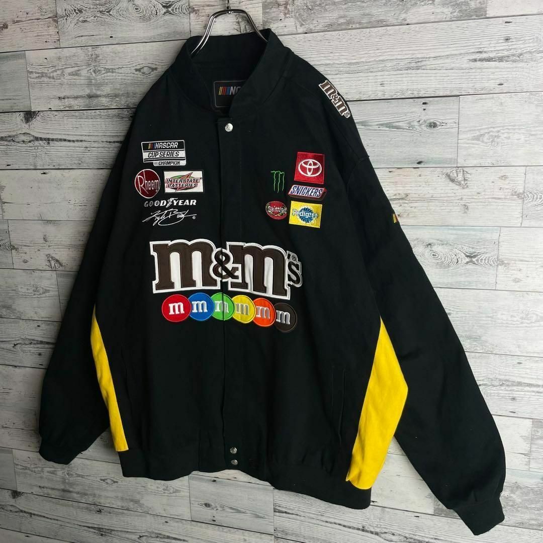 m&m&m's(エムアンドエムアンドエムズ)の【極美品　超希少 】ジェフハミルトン レーシングジャケット　ワッペン ブルゾン メンズのジャケット/アウター(ブルゾン)の商品写真