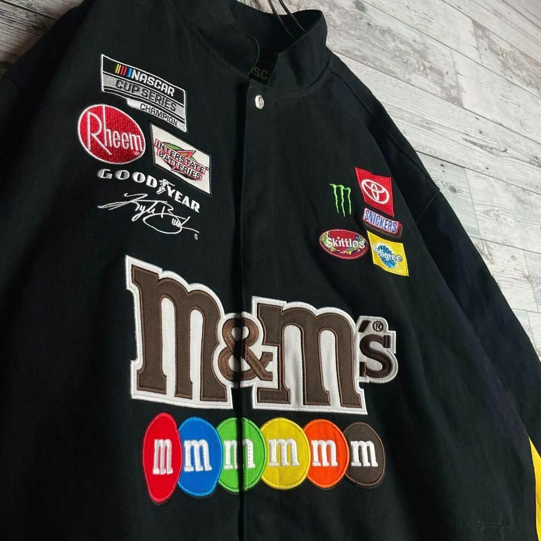 m&m&m's(エムアンドエムアンドエムズ)の【極美品　超希少 】ジェフハミルトン レーシングジャケット　ワッペン ブルゾン メンズのジャケット/アウター(ブルゾン)の商品写真