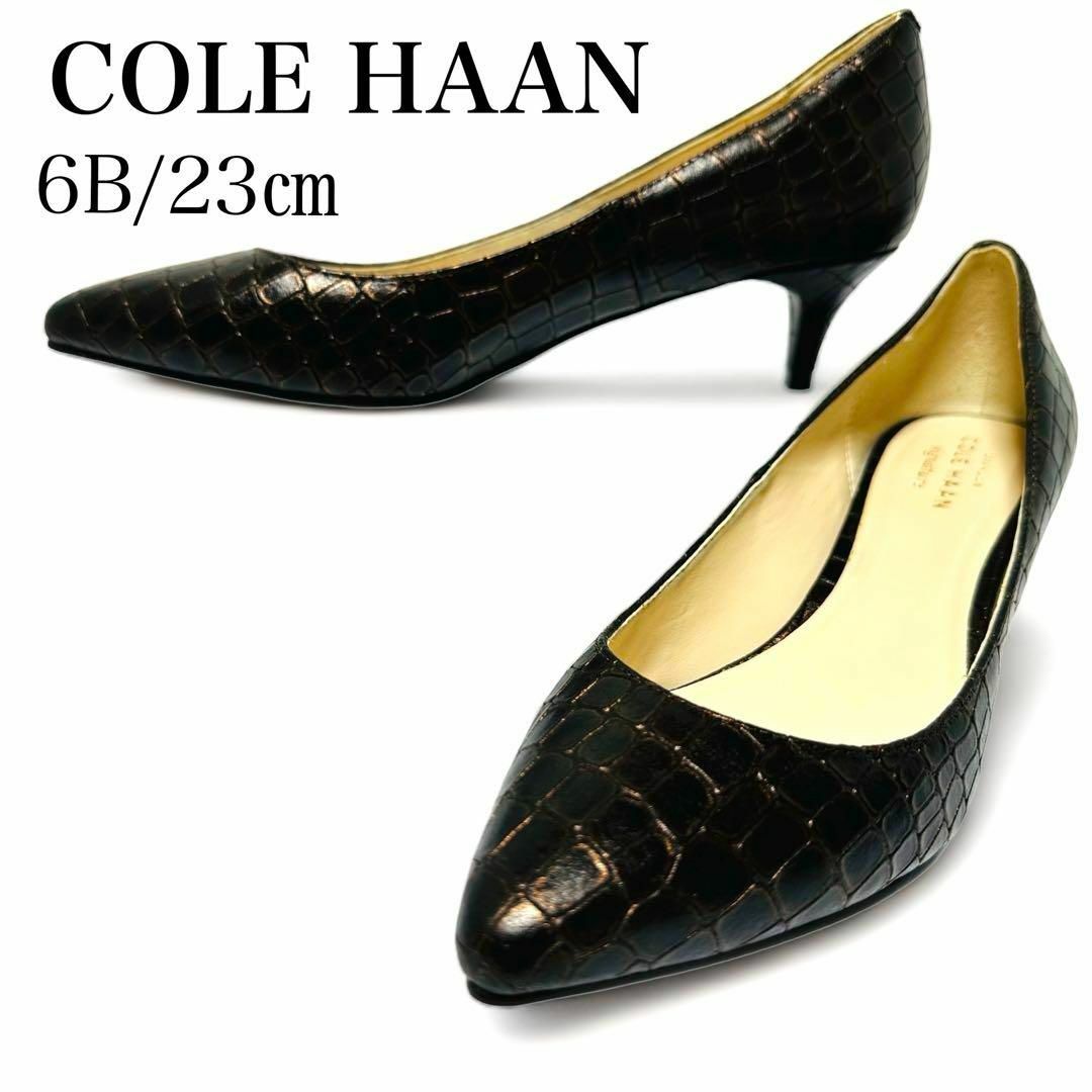 Cole Haan - 極美品✨コールハーン 6B/約23㎝ クロコ 型押し レザー ...