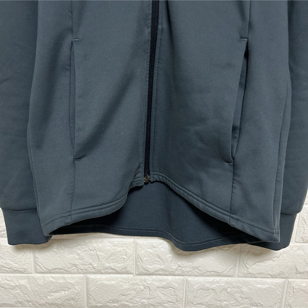 UNDER ARMOUR(アンダーアーマー)の【アンダーアーマー】 ニットジャケット フード 長袖  裏起毛 黒 灰色 SM メンズのトップス(パーカー)の商品写真