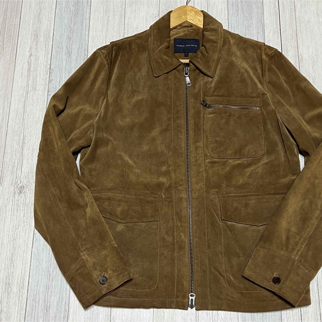 BANANA REPUBLIC スウェード レザージャケット 牛革 BANANA REPUBLIC スウェード レザージャケット 牛革