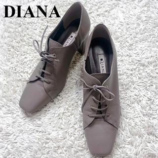 ダイアナ(DIANA)の美品✨DIANA ダイアナ レースアップ ブーティ パンプス ショート  24(ローファー/革靴)