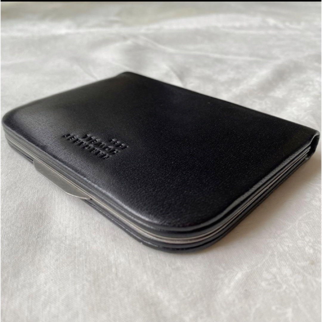 【新品】マーガレットハウエル ライジア ブラック レザー　薄型財布 コンパクト