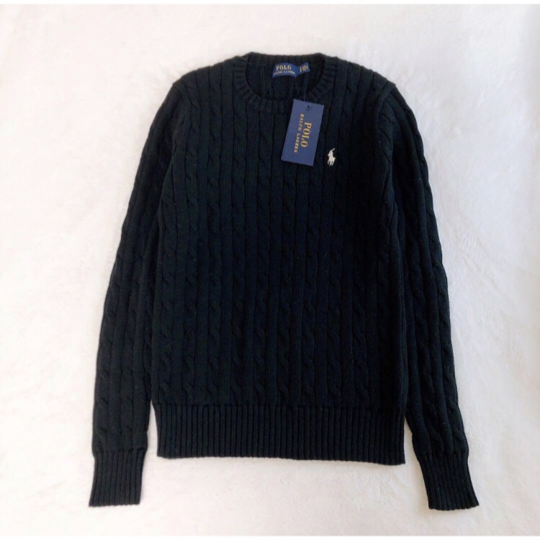 POLO RALPH LAUREN(ポロラルフローレン)の新品　希少　RALPH LAUREN ラルフローレン　コットン　ケーブル　ニット レディースのトップス(ニット/セーター)の商品写真