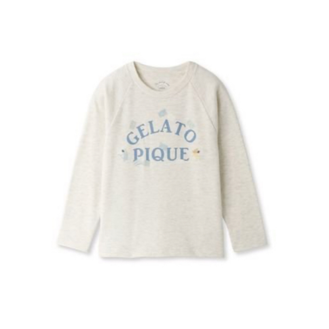 gelato pique(ジェラートピケ)の【Sサイズ】ジェラートピケ パジャマ ロングTシャツ 腹巻ロングパンツ 上下 キッズ/ベビー/マタニティのキッズ服男の子用(90cm~)(パジャマ)の商品写真