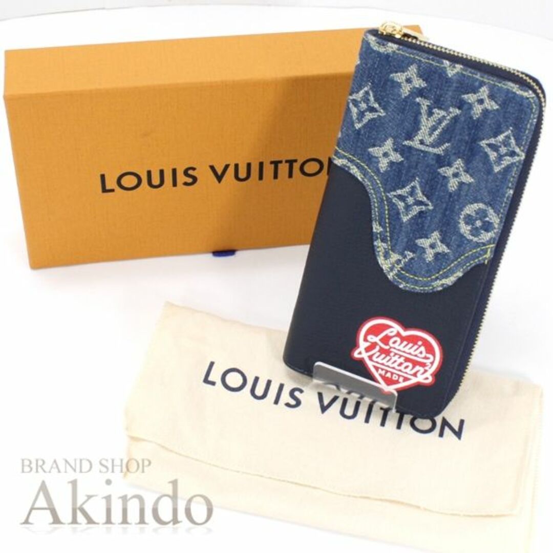 LOUIS VUITTON(ルイヴィトン)の【新品】ルイヴィトン 長財布 モノグラム デニム NIGO 限定 ジッピーウォレット ヴェルティカル ラウンドファスナー ラウンドジップ M81107 メンズ LOUIS VUITTON 2つ折り ロングウォレット ブランド プレゼント クール メンズのファッション小物(長財布)の商品写真