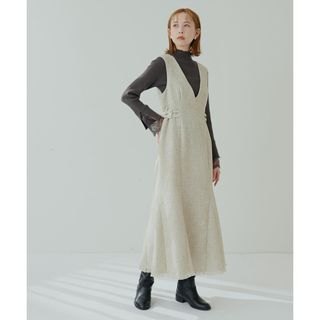 ナチュラルクチュール(natural couture)のWEB限定 / サイドベルトデザインジャンスカ(ロングスカート)