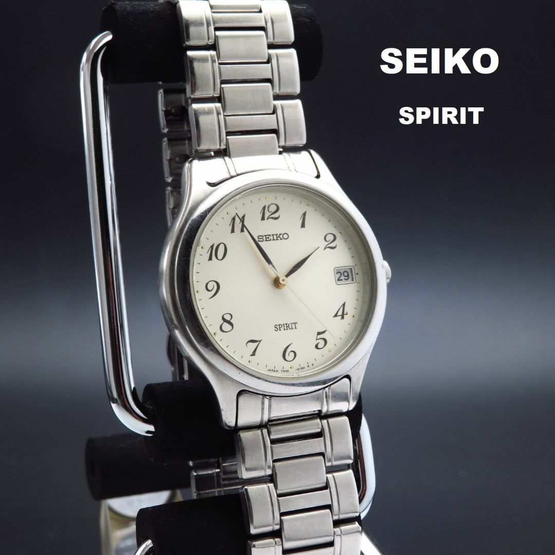 SEIKO(セイコー)のSEIKO SPIRIT 腕時計 デイト 見やすい文字盤 メンズの時計(腕時計(アナログ))の商品写真