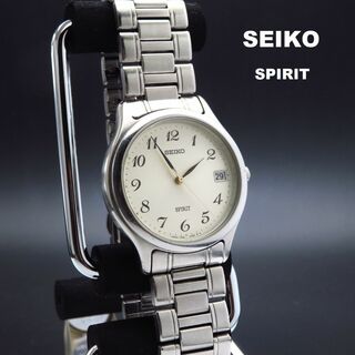 セイコー(SEIKO)のSEIKO SPIRIT 腕時計 デイト 見やすい文字盤(腕時計(アナログ))