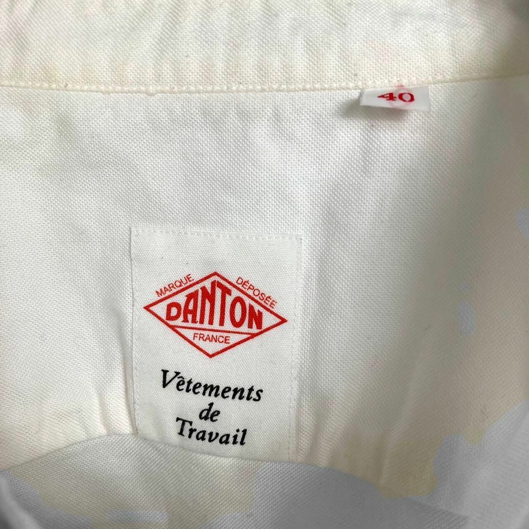 DANTON(ダントン)のダントン バンドカラー コットンシャツ ホワイト メンズ 40サイズ メンズのトップス(シャツ)の商品写真
