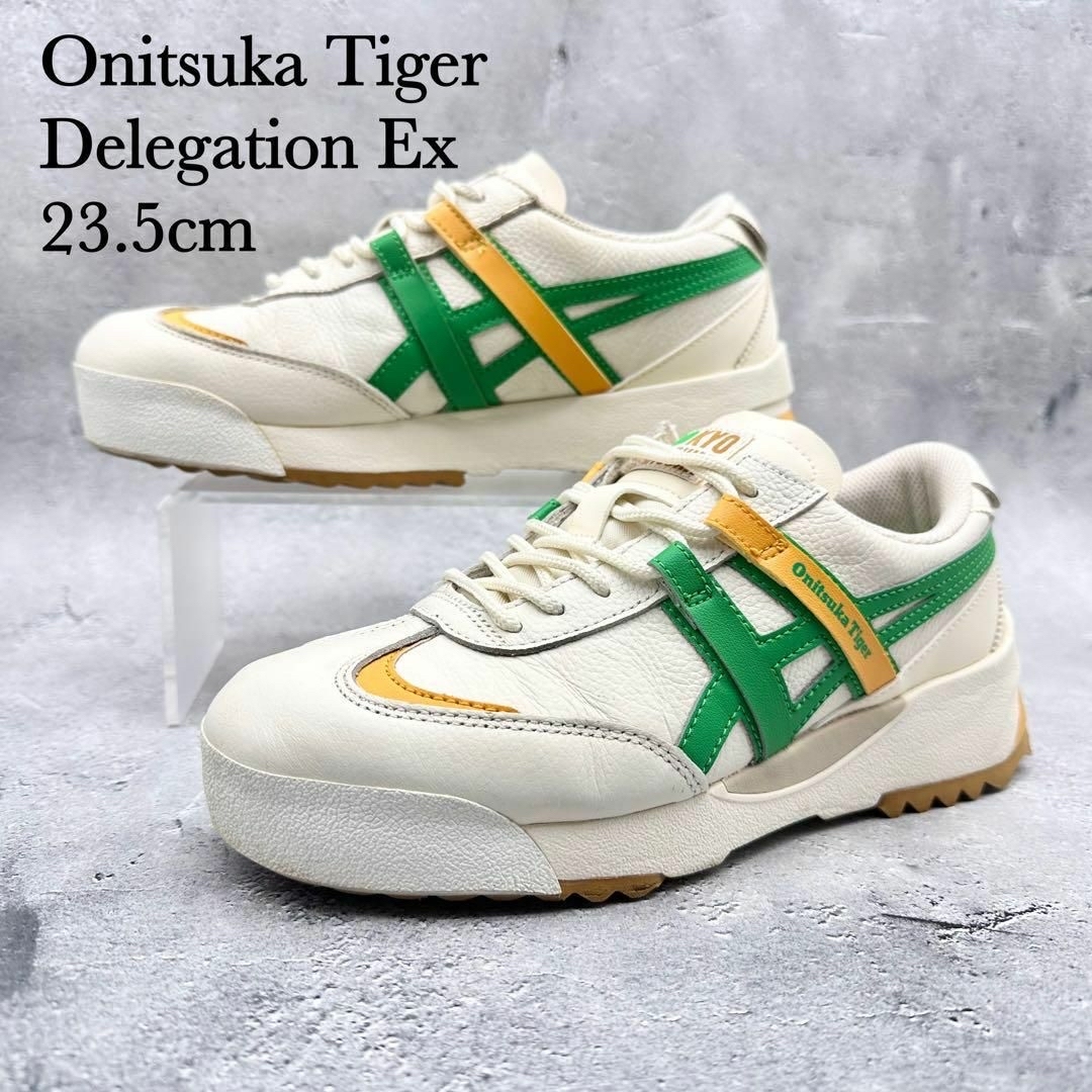 Onitsuka Tiger(オニツカタイガー)の【極美品】オニツカタイガー DELEGATION EX カーフレザー 厚底 レディースの靴/シューズ(スニーカー)の商品写真