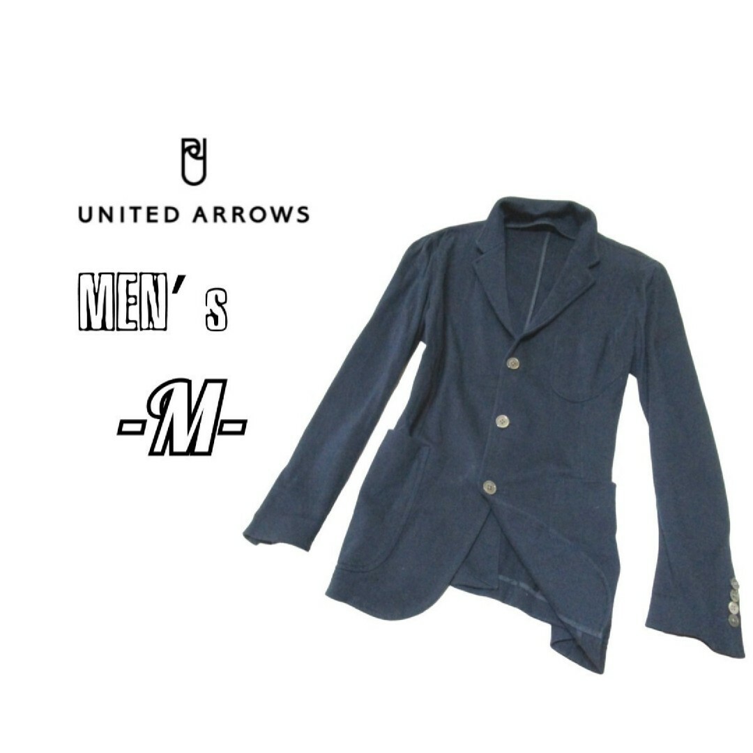 UNITED ARROWS(ユナイテッドアローズ)のメンズM◇UNITED ARROWS◇鹿の子テーラードジャケット navy メンズのジャケット/アウター(テーラードジャケット)の商品写真