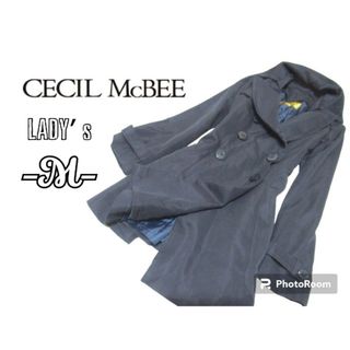 M◇CECIL MC BEE◇防寒ライナー取外可コート navy 腰ベルトなし