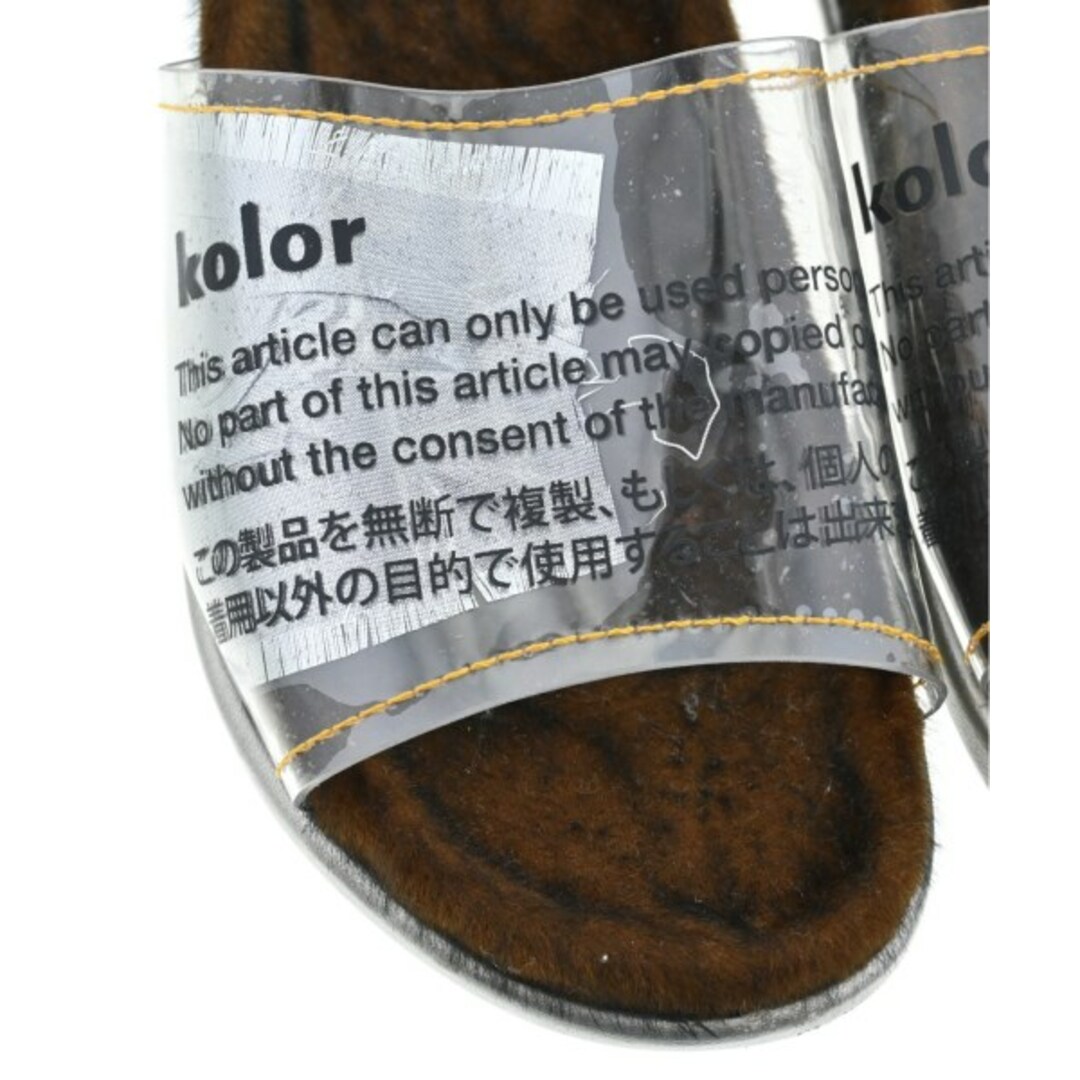 kolor - kolor カラー サンダル 2(25cm位) クリアxシルバー kolor - kolor カラー サンダル 2(25cm位) クリアxシルバー
