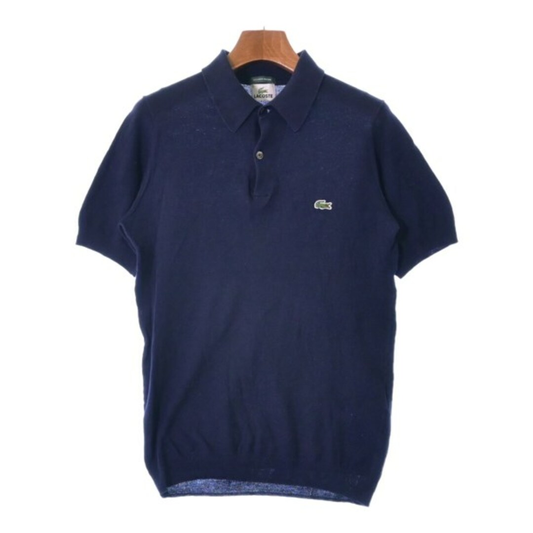 LACOSTE(ラコステ)のLACOSTE ラコステ ポロシャツ 2(S位) 紺 【古着】【中古】 レディースのトップス(ポロシャツ)の商品写真