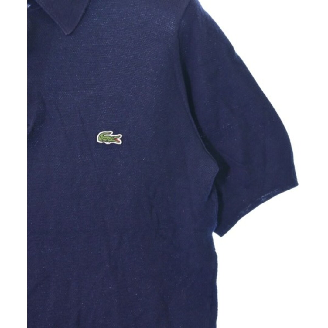 LACOSTE(ラコステ)のLACOSTE ラコステ ポロシャツ 2(S位) 紺 【古着】【中古】 レディースのトップス(ポロシャツ)の商品写真