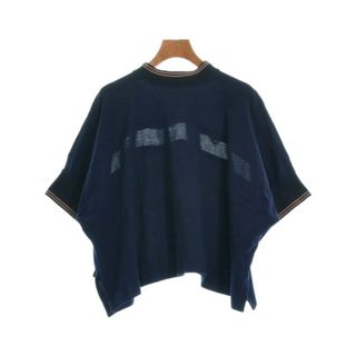 サカイ(sacai)のsacai サカイ Tシャツ・カットソー 1(S位) 紺 【古着】【中古】(カットソー(半袖/袖なし))