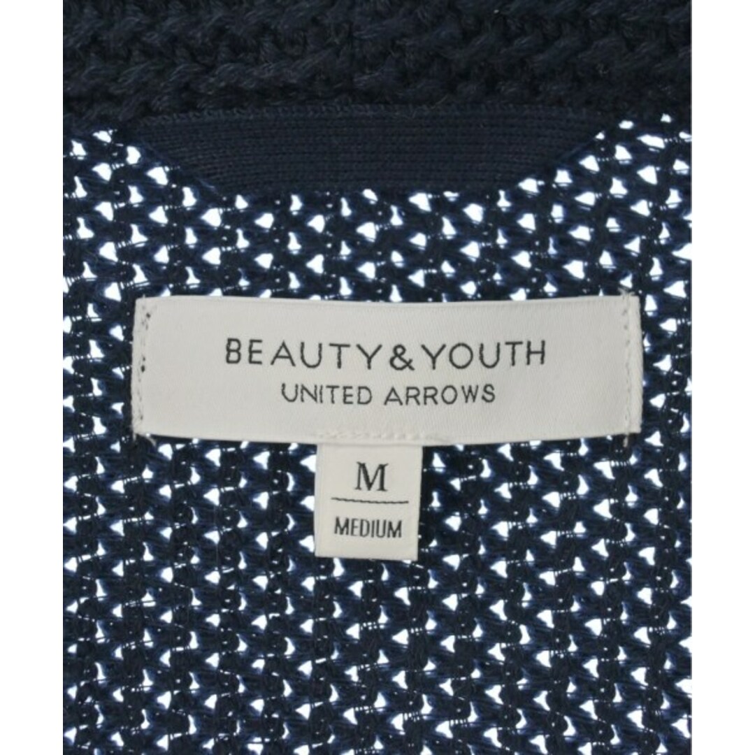 BEAUTY&YOUTH UNITED ARROWS(ビューティアンドユースユナイテッドアローズ)のBEAUTY&YOUTH UNITED ARROWS カーディガン M 紺 【古着】【中古】 メンズのトップス(カーディガン)の商品写真