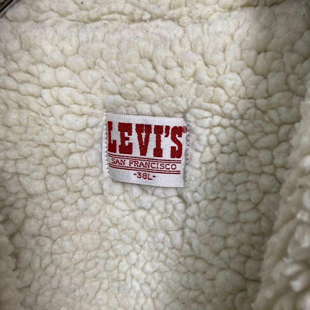 Levi's(リーバイス)のリーバイス 80’s デニムボアジャケット 71608 メンズ Lサイズ メンズのジャケット/アウター(Gジャン/デニムジャケット)の商品写真