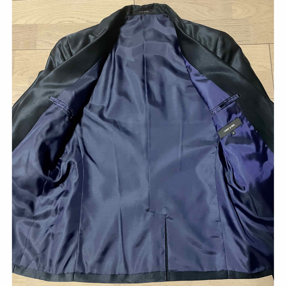 COMME CA MEN(コムサメン)のCOMME CA MEN テーラードジャケット 黒 S コムサメン メンズのジャケット/アウター(テーラードジャケット)の商品写真