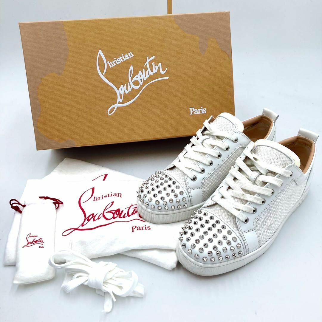 Christian Louboutin(クリスチャンルブタン)のクリスチャンルブタン スパイクスニーカー ホワイト メンズ 43サイズ メンズの靴/シューズ(スニーカー)の商品写真