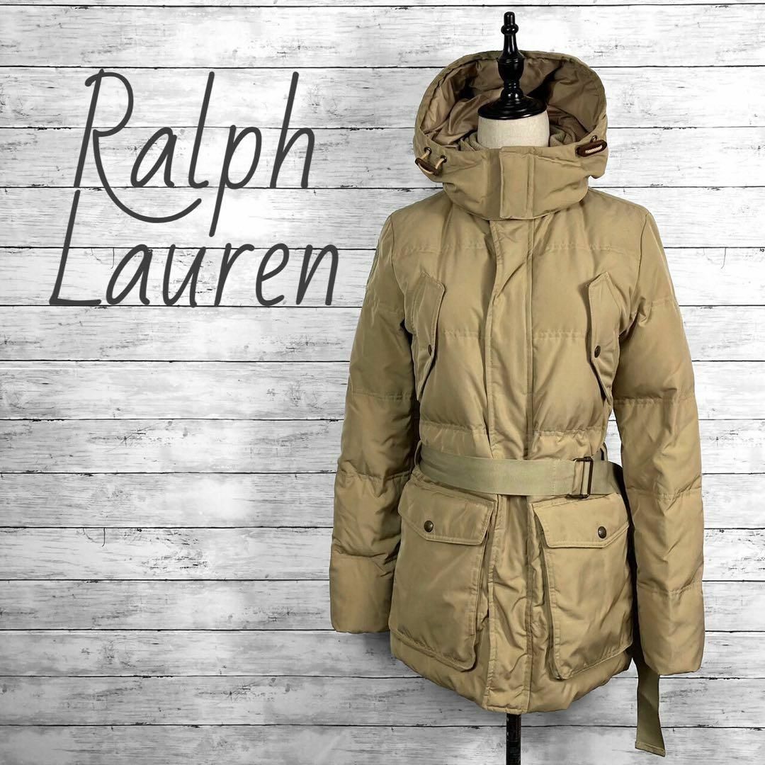 Ralph Lauren(ラルフローレン)のラルフローレン ダウンコート ベージュ レディース 7サイズ レディースのジャケット/アウター(ダウンジャケット)の商品写真