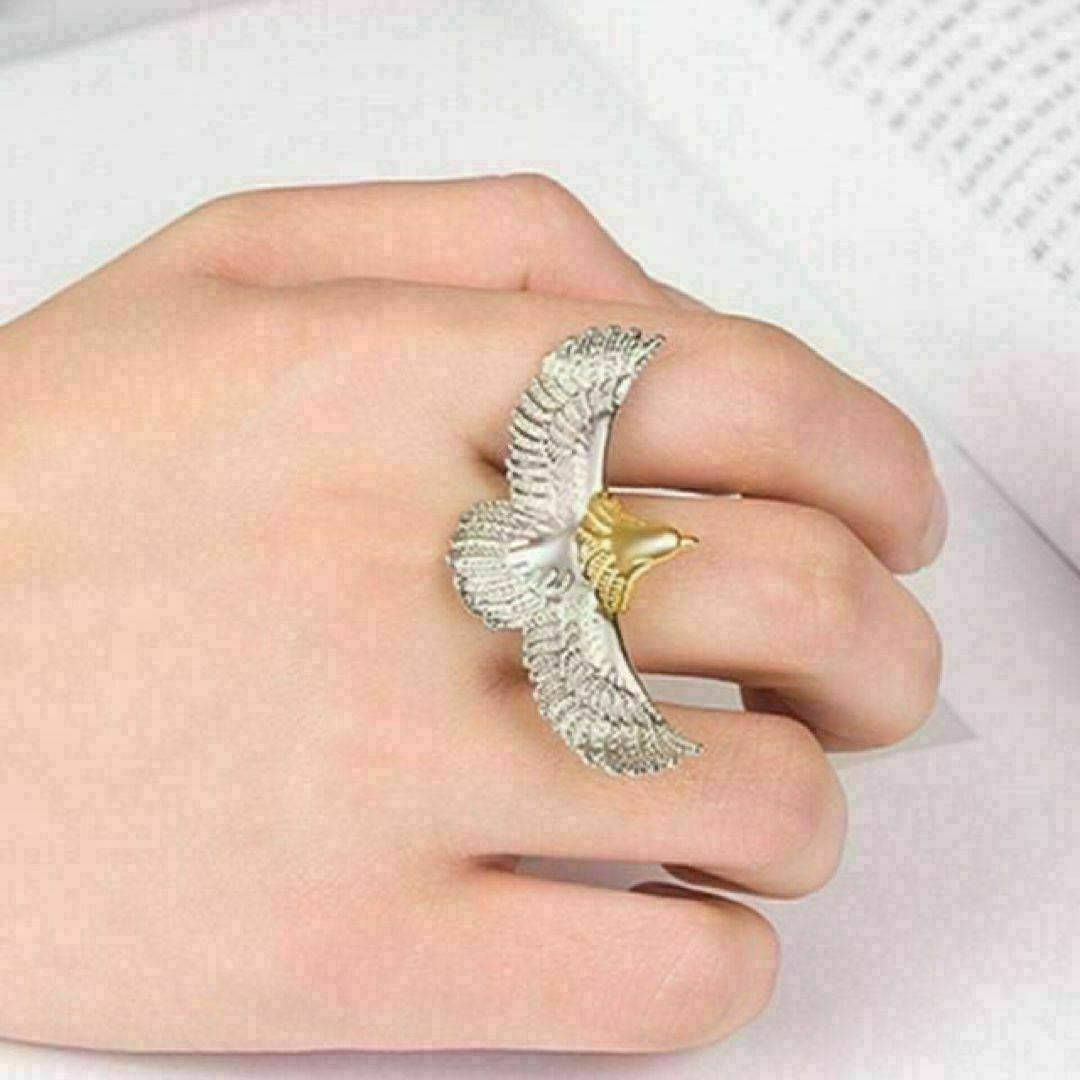 【R090】リング 　メンズ　 指輪 　シルバー　 イーグル　 鳥 20号 メンズのアクセサリー(リング(指輪))の商品写真