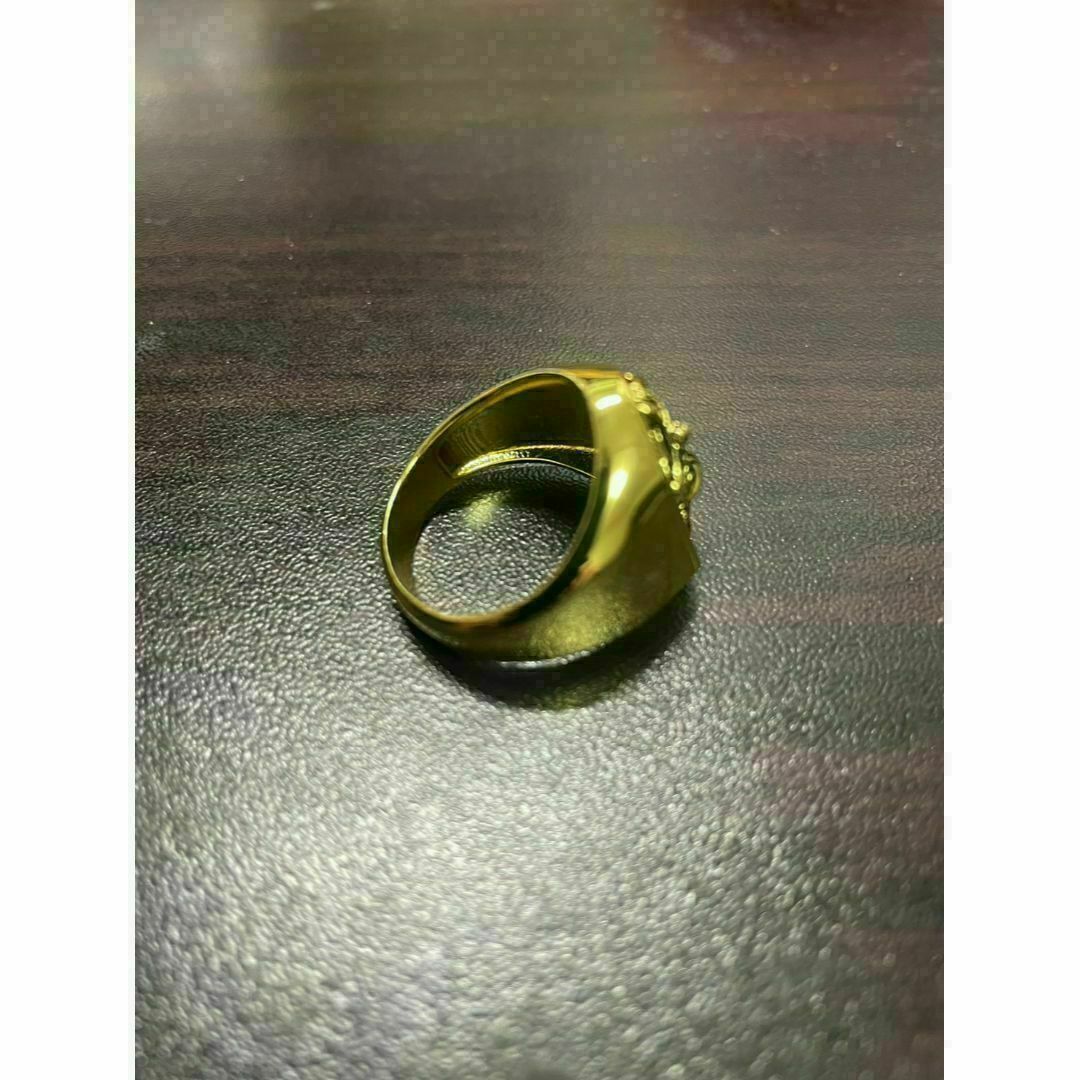 【R099】リング メンズ 　指輪　ゴールド　エジプト　20号 メンズのアクセサリー(リング(指輪))の商品写真