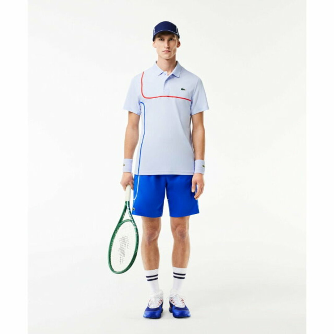 LACOSTE - 【ライトブルー】アシンメトリーウルトラドライポロシャツ