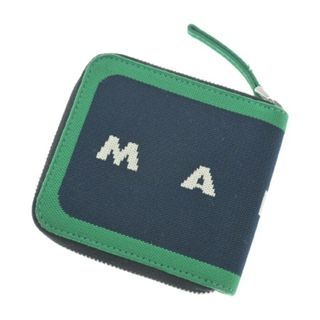 マルニ(Marni)のMARNI マルニ 財布・コインケース - 紺x緑x白系 【古着】【中古】(財布)