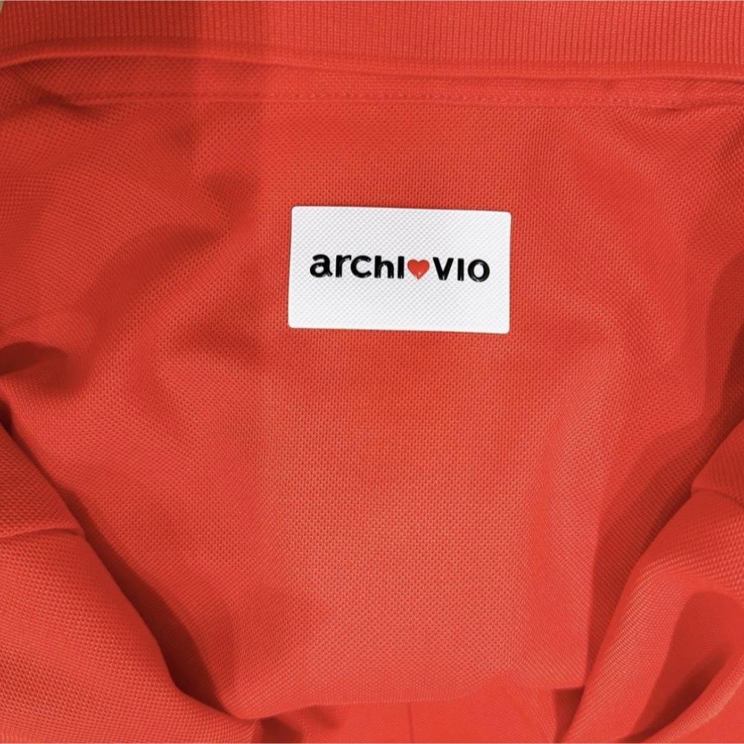 archivio(アルチビオ)のアルチビオ♡archivio♡レッドポロシャツ♡長袖 スポーツ/アウトドアのゴルフ(ウエア)の商品写真