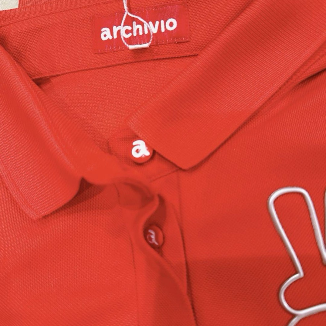 archivio - アルチビオ♡archivio♡レッドポロシャツ♡長袖の通販 by