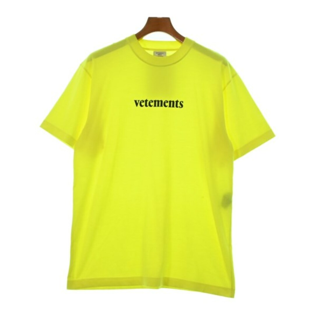 VETEMENTS ヴェトモン Tシャツ・カットソー XS 蛍光イエロー VETEMENTS ヴェトモン Tシャツ・カットソー XS 蛍光イエロー