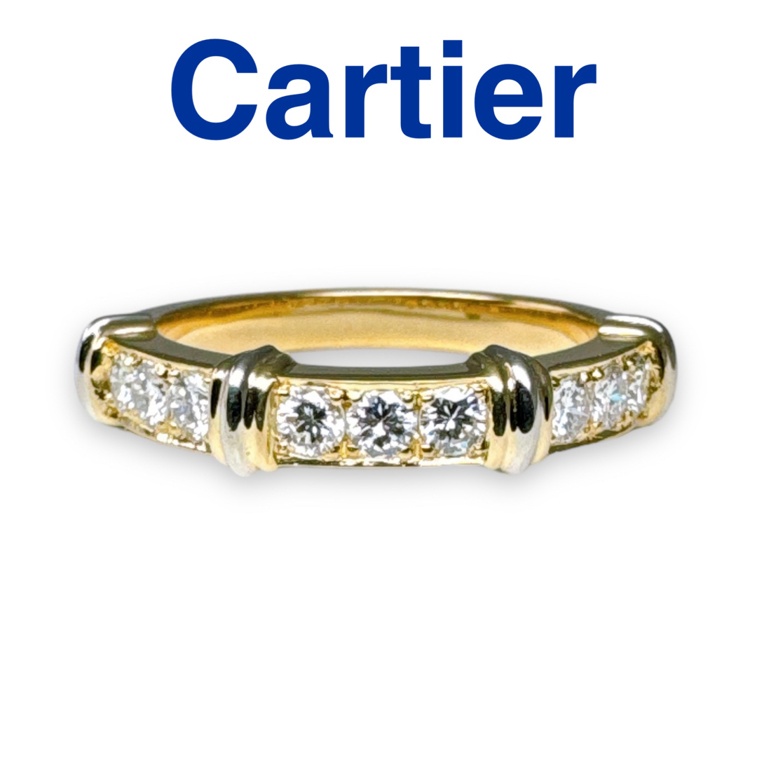 Cartier(カルティエ)のカルティエ リング コンテッサ ハーフエタニティ K18YG 9Pダイヤ 10号 レディースのアクセサリー(リング(指輪))の商品写真