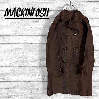 マッキントッシュ(MACKINTOSH)のマッキントッシュ　シルクコーティングゴム引きコート　ステンカラーコート　金ボタン(ステンカラーコート)