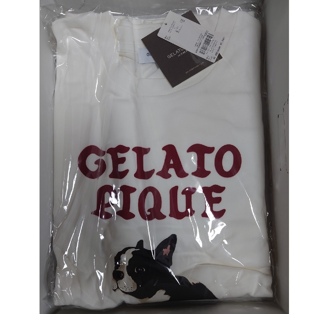 gelato pique - ジェラートピケ オム フレンチブルドッグ ロンT gelato pique - ジェラートピケ オム フレンチブルドッグ ロンT