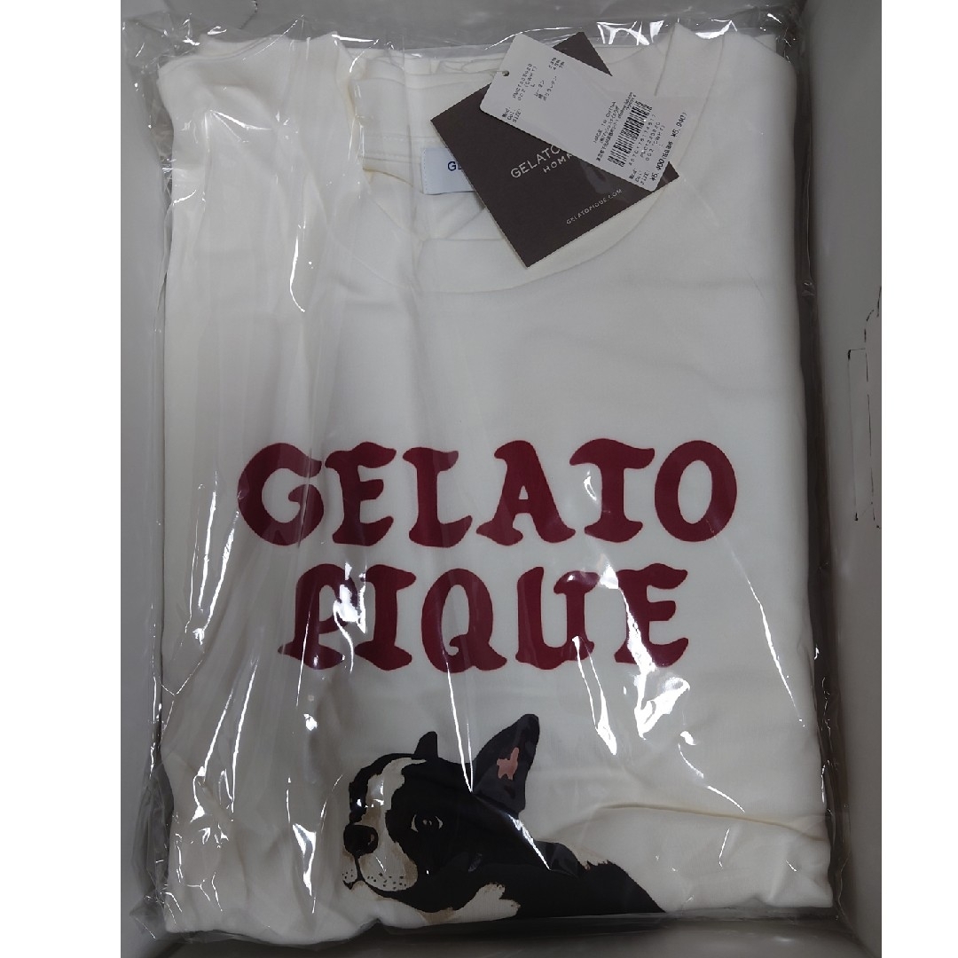gelato pique(ジェラートピケ)のジェラートピケ　オム　フレンチブルドッグ　ロンT　プルオーバー　ジェラピケ メンズのトップス(ニット/セーター)の商品写真