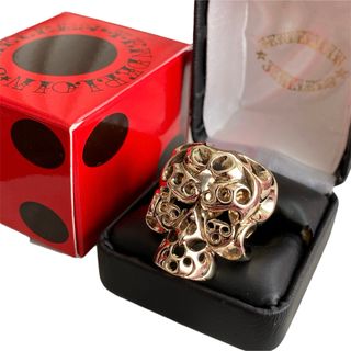 テンダーロイン(TENDERLOIN)の美品 テンダーロイン SKULL RING 8K ボルネオ スカル リング(リング(指輪))