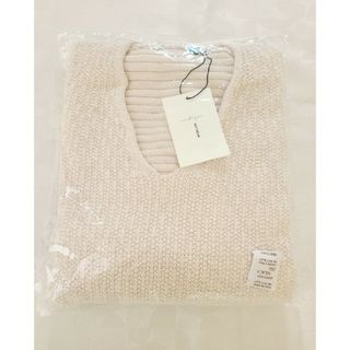 antiqua - 【新品未使用タグ付き】アンティカ 華奢見せ☆ 編地切り替え