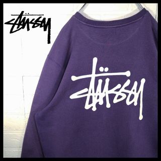 ステューシー(STUSSY)の【STUSSY】ステューシーロゴ　裏起毛　ビッグシルエット　スウェット(スウェット)