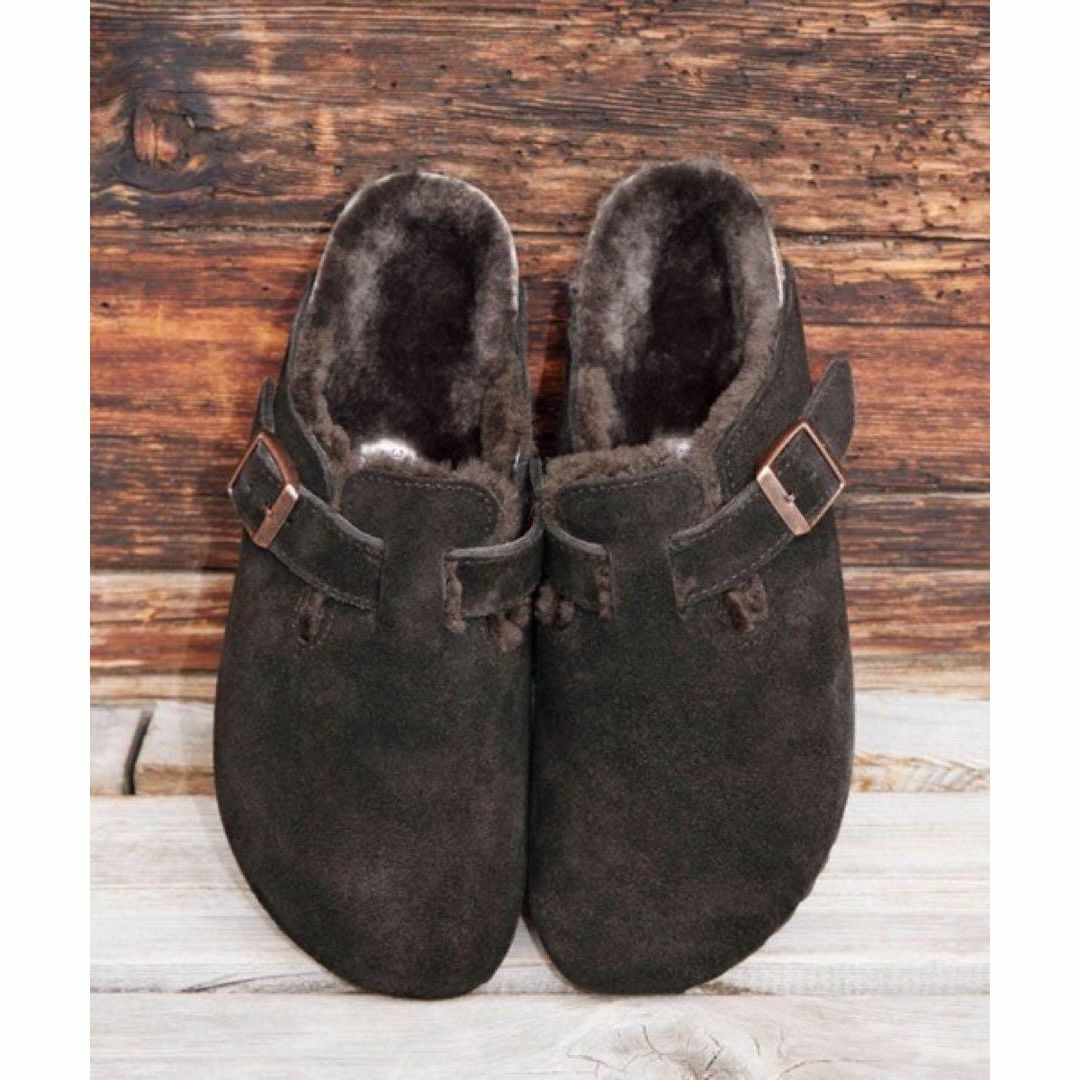 BIRKENSTOCK(ビルケンシュトック)の未使用品●BIRKENSTOCK Boston Suede Shearling メンズの靴/シューズ(その他)の商品写真