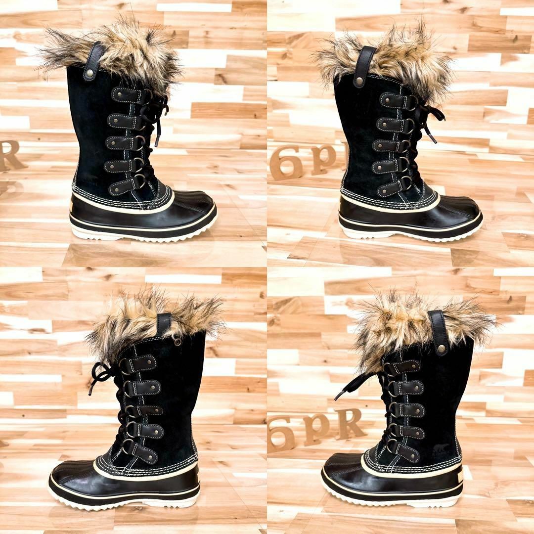 SOREL(ソレル)の【ソレル】 ジョアンオブアークティック ファーブーツ防寒 防水 23.0 黒×茶 レディースの靴/シューズ(ブーツ)の商品写真