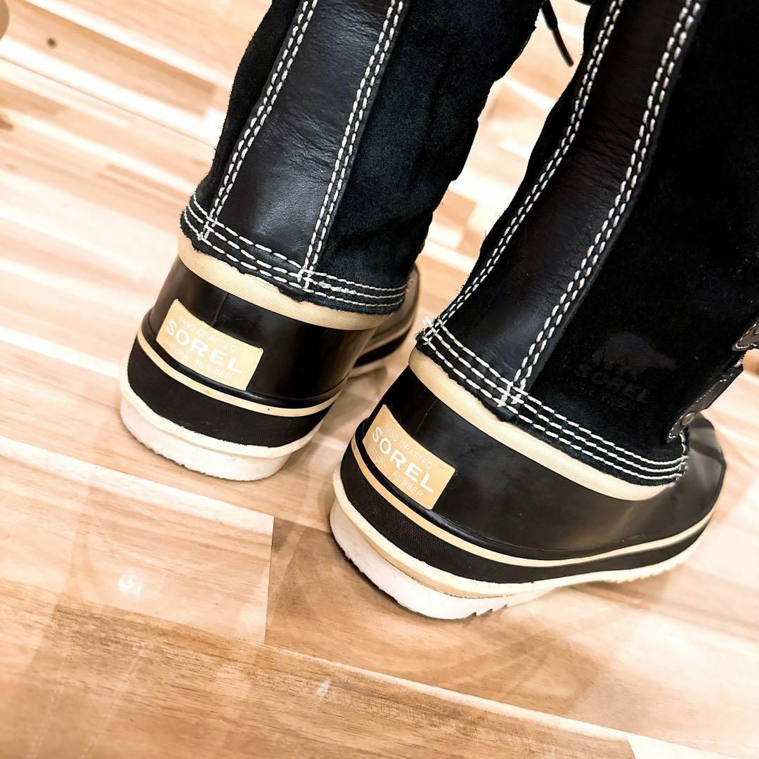 SOREL(ソレル)の【ソレル】 ジョアンオブアークティック ファーブーツ防寒 防水 23.0 黒×茶 レディースの靴/シューズ(ブーツ)の商品写真