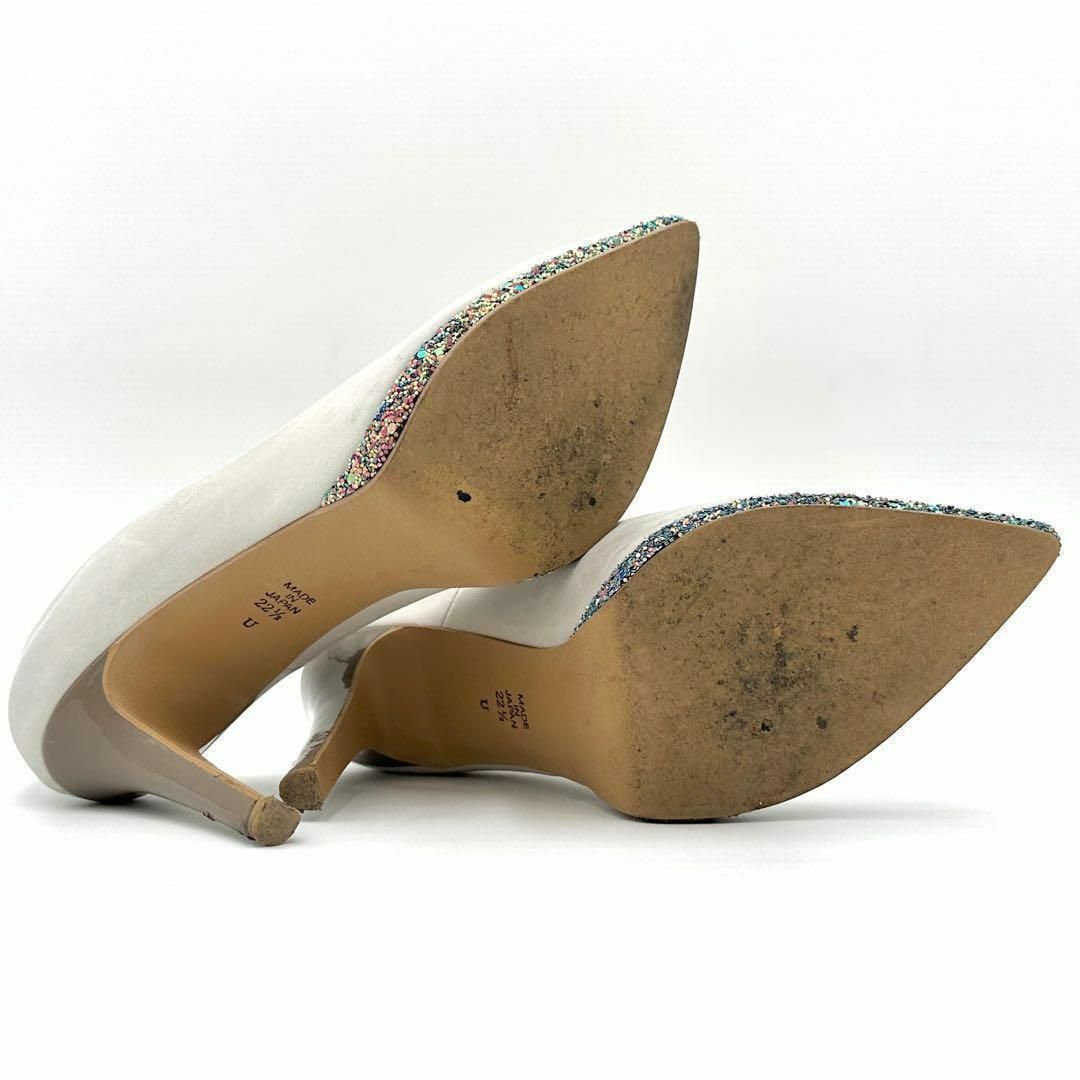 DIANA(ダイアナ)のDIANA ダイアナ ハイヒール スエード グリッター 22.5㎝ レディースの靴/シューズ(ハイヒール/パンプス)の商品写真