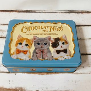 モロゾフ(モロゾフ)の新品　モロゾフ　ショコラな猫　バレンタイン　チョコ　ギフト　缶　紙袋付(菓子/デザート)