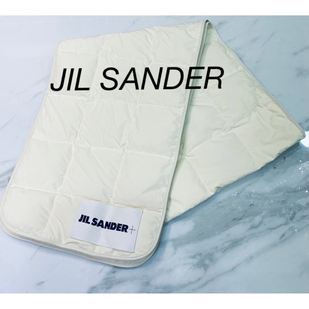 JIL SANDER ジルサンダー　キルトダウン マフラー 男女兼用