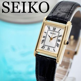 極美品【稼働品】SEIKO　セイコーエクセリーヌ　4J40　グレー　シルバーQZErupur腕時計