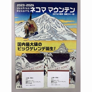 星野リゾートネコママウンテンリフト券2枚(スキー場)